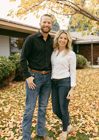 Dr. Heather Moore with her husband